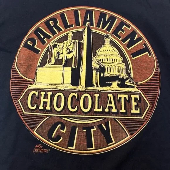 NWOT Parliament Chocolate City Album Tee Shirt Black,  Size Small - Picture 3 of 3